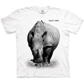 RHINO NOT A TROPHY Adult T-shirt, XL