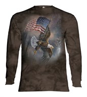 Flag-bearing Eagle long sleeve, Adult Small