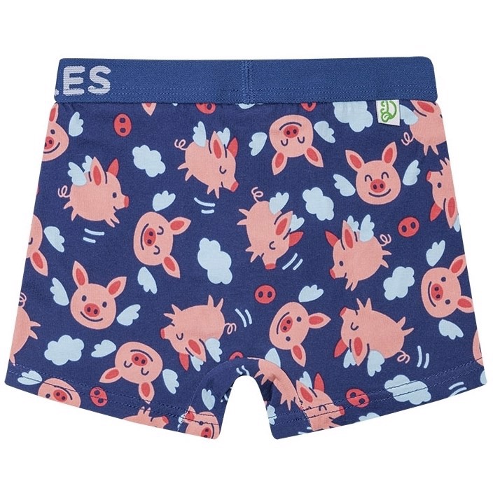 Good Mood Boys Fitted Trunks - FLYING PIGS, size 9-10 years