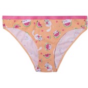 Good Mood Womens Briefs - WATERMELON CAT, Large