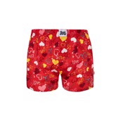 Good Mood Mens Loose Boxers - HEARTS, Medium